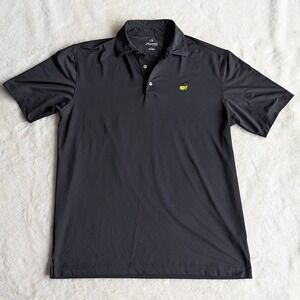 MASTER‎ Tech Men's Large Black Golf Polo Shirt Embroidered Logo
